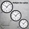 Clockswise Non-Ticking Quartz Wall Clock with Thermometer & Hygrometer - Battery Operated Plastic Analog Clock for Temperature & Humidity Monitoring - Ideal for Home, Office or School, Black
